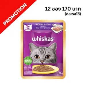 Whiskas - ชนิดเปียก เบอร์ C01 รสปลาทู 80ก.ㅤㅤㅤㅤㅤ