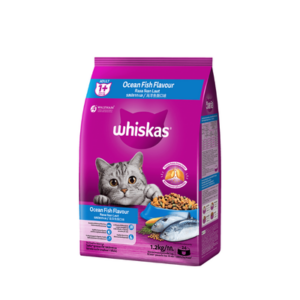 Whiskas - อาหารเม็ดแมว  รสปลาทะเล 450ก