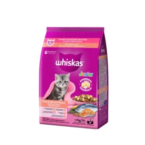 Whiskas - อาหารเม็ดลูกแมว  รสปลาแซลมอน 450ก