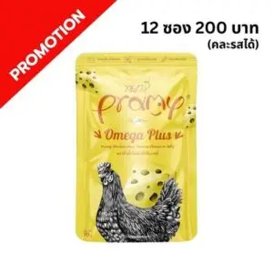 Pramy AD5 - อาหารเปียกแมว เนื้อไก่หน้าชีสในเจลลี่