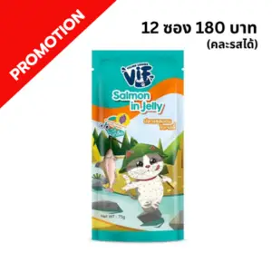 ViF - อาหารเปียกแมว C16 ปลาแซลมอนในเจลลี่