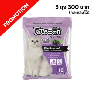 Pattosan ทรายแมว-กลิ่นแบล็กเคอร์แรนต์ 10 ลิตร