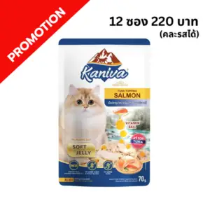 Kaniva - อาหารเปียกแมว ทูน่าแซลมอนในเยลลี่