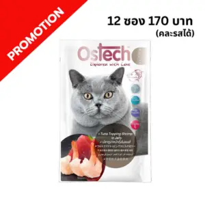 Ostech - อาหารเปียกแมว เบอร์ 7  ทูน่าหน้ากุ้งในเยลลี่ㅤㅤㅤㅤㅤ